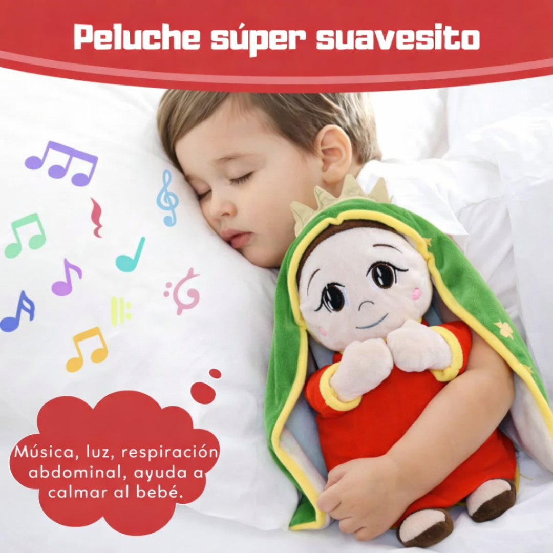 Peluche Virgen Guadalupe Respira y Luz
